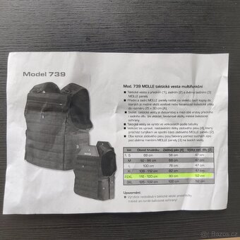 Taktická vesta MOLLE systém Dasta 739 - 3