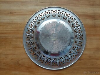 Starožitný retro hliníkový talíř SSSR CCCP - SLEVA - 3