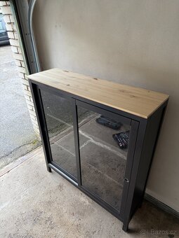 Vitrína IKEA Hemnes - černohnědá - 3