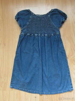 Dívčí šaty riflové vel. 116-122 - 3