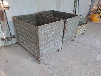 3 x plechová bedna - 3