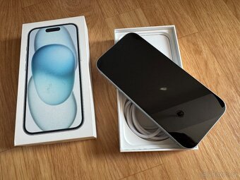 Nový iPhone 15 256GB Blue,faktura,záruka,komplet - 3
