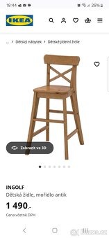 IKEA INGOLF dětská židle Top stav - 3