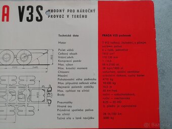 Praga V3S podvozek - prospekt - originál - doprava v ceně - 3
