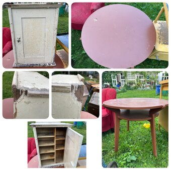 Křesla, stolky, lavice, kufry..ceny 300-500,-za kus VÝPRODEJ - 3