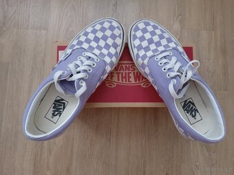 Tenisky Vans Era, dámské, bílá+fialová, na zavazování, vel. - 3