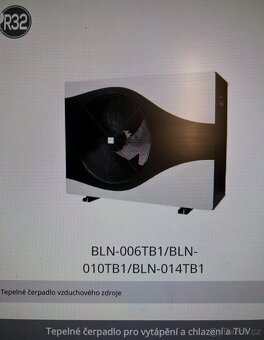 Levně prodám nepoužité Tepelné čerpadlo BLN-010TB1 - 3