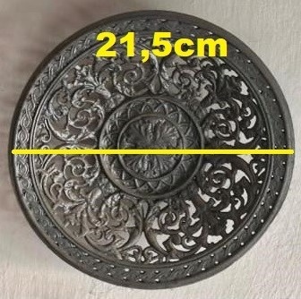 Litinový talíř-ornamentální vzor-21,5cm - 3