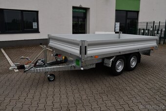 Třístranný sklápěcí přívěs do 3500 kg, 3,6 m - 3