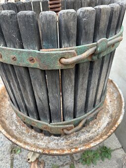 PH. Mayfarth Wien - historický lis na hrozny, ovoce - 3