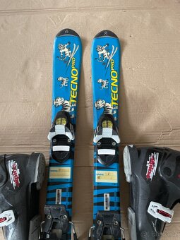 Dětské lyže 90 cm + lyžáky 30-31 - 3