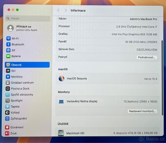 MacBook Pro 2019/16GB RAM/Intel i7/512GB SSD/Záruka - 3