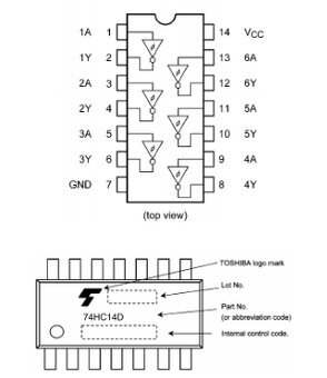 Integrovaný obvod  NXP 74HC14D - 3