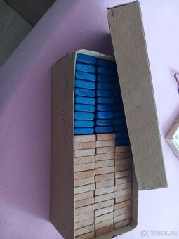 Dřevěné domino - dvoubarevné. - 3