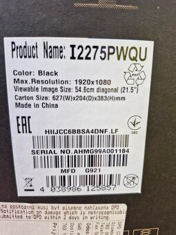 Monitor IPS AOC I2275PWQU repro - 3
