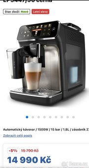 Kávovar philips lattego série 5400 - 3