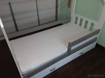 Dětská postel domeček 160x80 s úložným prostorem - 3