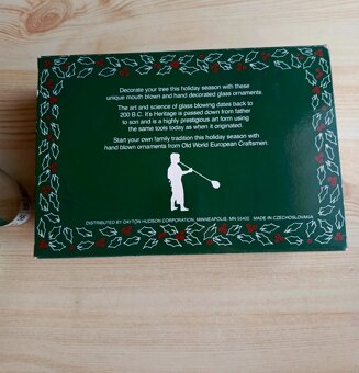 Ručně vyráběné skleněné ozdoby vlajky - 3