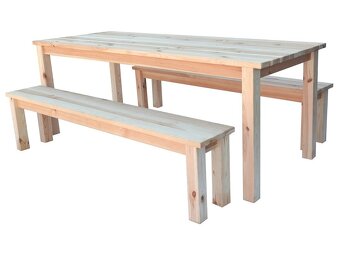 Nová zahradní lavice / zahradní lavička z masivu - 3