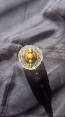 Starožitný flakón z broušeného skla - 3