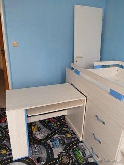 Prodám dětskou patrovou postel s komodou - 3