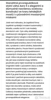 Prvorepubliková váha Aero 5 - 3