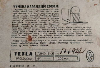 Rádio TESLA 2800 B2 - 3