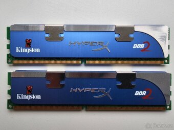 PRODÁM SADU 2x 1GB RAM KINGSTON HYPERX DDR2 800MHz CL4 (2GB) - 3