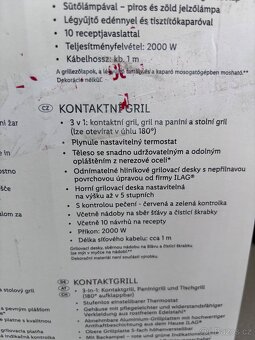 Kontaktní gril SilverCrest 2000W - 3