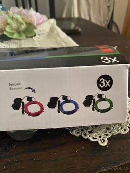 3 x LED neonová barevná sada - 3