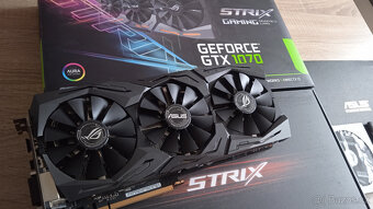 ASUS ROG STRIX GTX 1070 O8G GAMING – PERFEKTNÍ STAV - 3