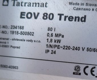 Bojler Tatramat 80 l - 3