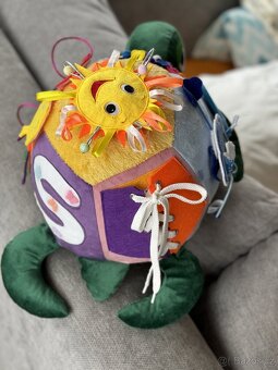 dětský měkký niziboard interaktivni hračka želvička - 3