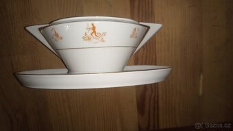 Porcelánový omáčkovník po babičce - 3