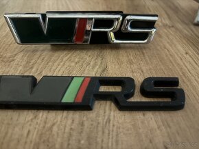 Koncovky výfuku Octavia 3 a Znak WRS / přední a zadní - 3