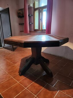 Prodám stůl z masivu šířka 118cm. - 3