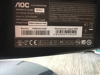 Monitor AOC včetně kabelu - 3
