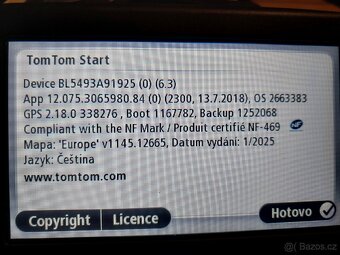 Navigace Tomtom Start 25, Mapy 2025 celá Evropa - 3