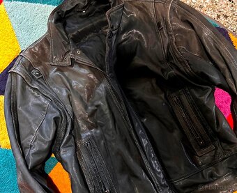 CANADA PÁNSKÁ CELOKOŽENÁ BUNDA-VESTA 2V 1 100% LEATHER XL-XX - 3