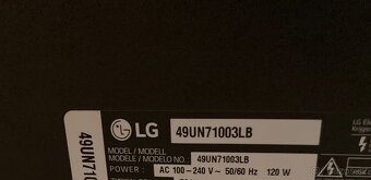 4K UHD LED Smart Televize LG 49UN7100 - 123 cm - Wifi - T2 - 3