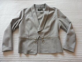 Světle šedý semišový kabátek - Bundička za 59 Kč - 3