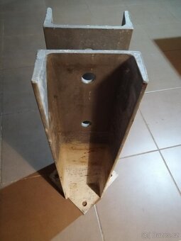 konzoly - kotvící patky do betonu 2x u-profil 14cm - 10ks - 3