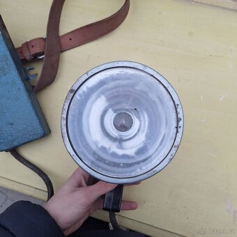 Starožitná hornická svítilna/lampa s baterií - 3