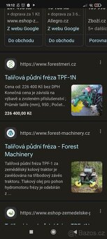 Prodám talířovou půdní frézu TPF 1 - 3