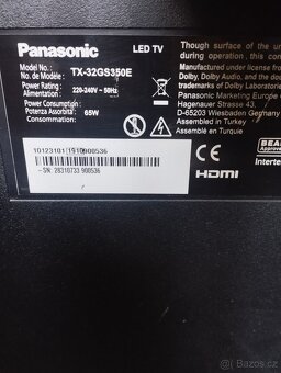 Smart TV Panasonic 32"(81cm úhlopříčka)wifi, dvb-t 2 - 3