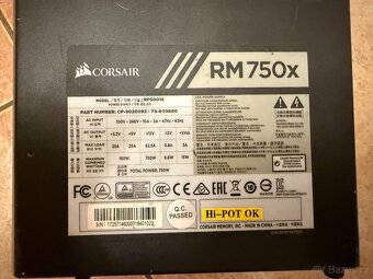 Corsair RM750x – 750W 80 PLUS Gold, plně modulární ATX zdroj - 3