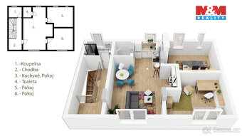 Prodej bytu 3+kk, 74 m², Slaný, ul. Pod Horou - 3