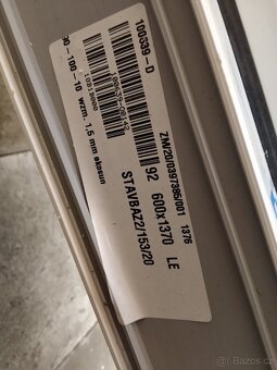 Plastové okno 60x 140 cm - 3