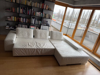 Bílá kožená sedací souprava Ewald Schilig - 3