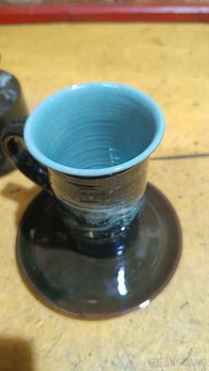 Glazovaná keramika, čajový set - 3